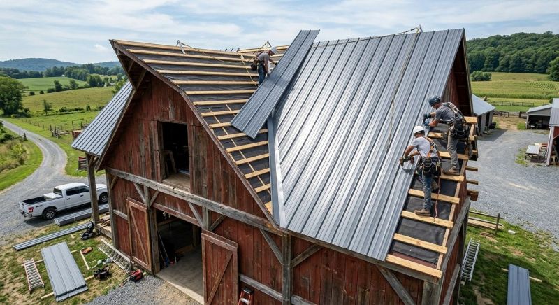 Barn Roof Construction in Ambler, PA