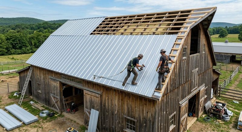 Barn Roof Installation in Ambler, PA