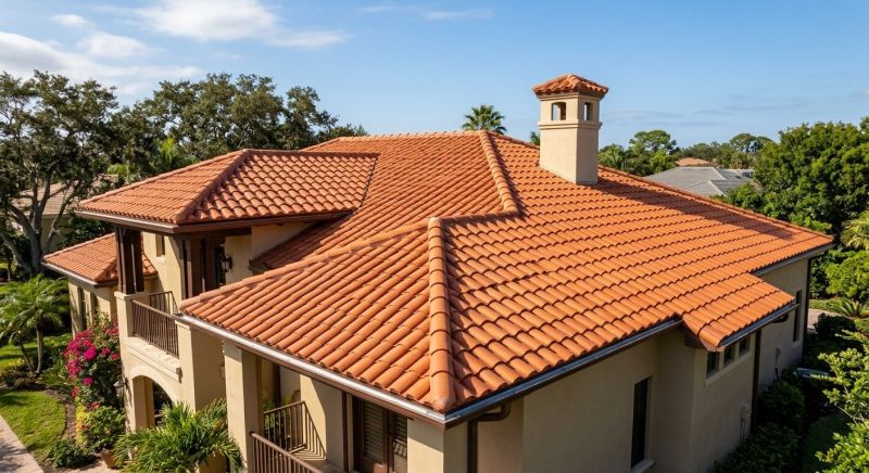 Barrel Tile Roof Installation in Ambler, PA