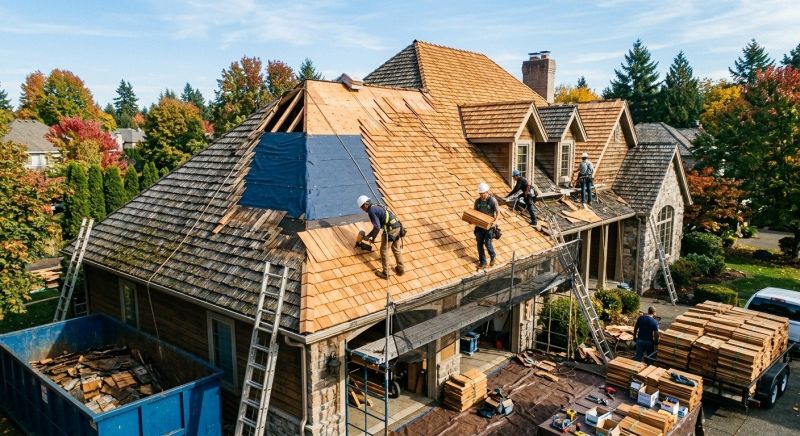 Cedar Roof Replacement in Burlington County, NJ