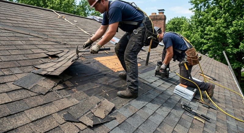 Damaged Roof Repair in Lafayette Hill, PA
