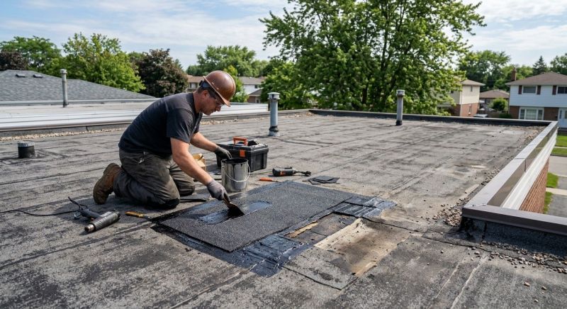 Flat Roof Repair in Lafayette Hill, PA