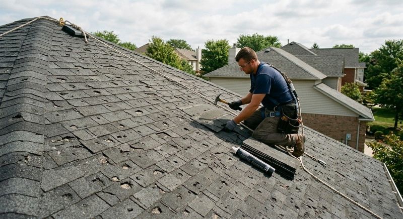 Hail Damage Roof Repair in Blue Bell, PA
