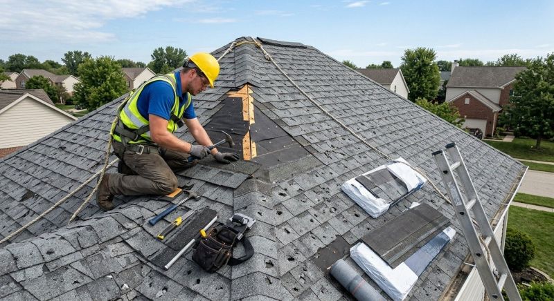 Hail Damage Roof Repair in Hatboro, PA