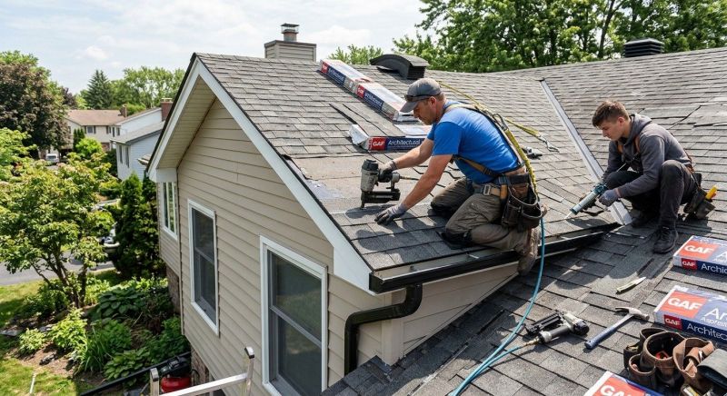 Hip Roof Shingle Repair in Ambler, PA