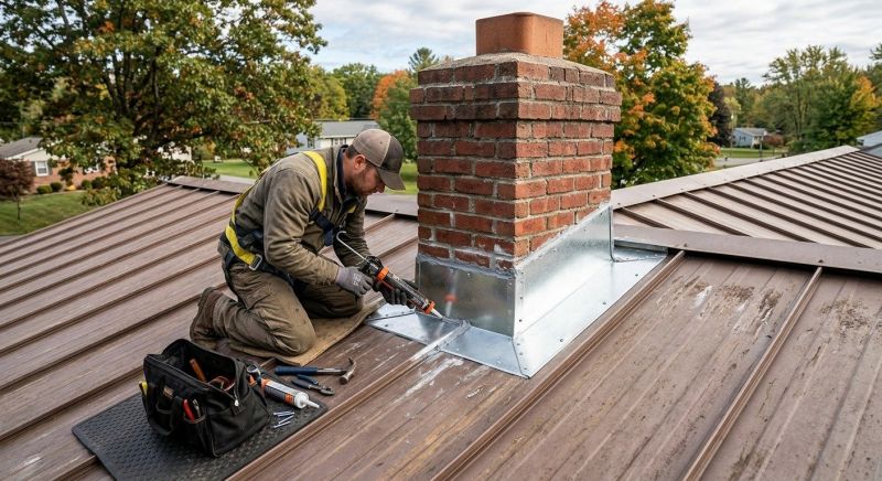 Metal Roof Flashing Repair in Ambler, PA