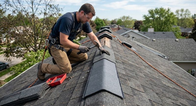 Ridge Cap Repair in Ambler, PA