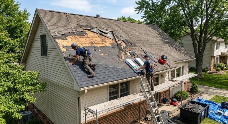 Roof Damage Repair in Perkasie, PA