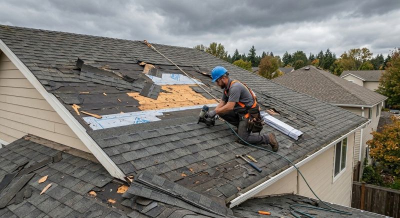 Roof Damage Restoration in Gilbertsville, PA