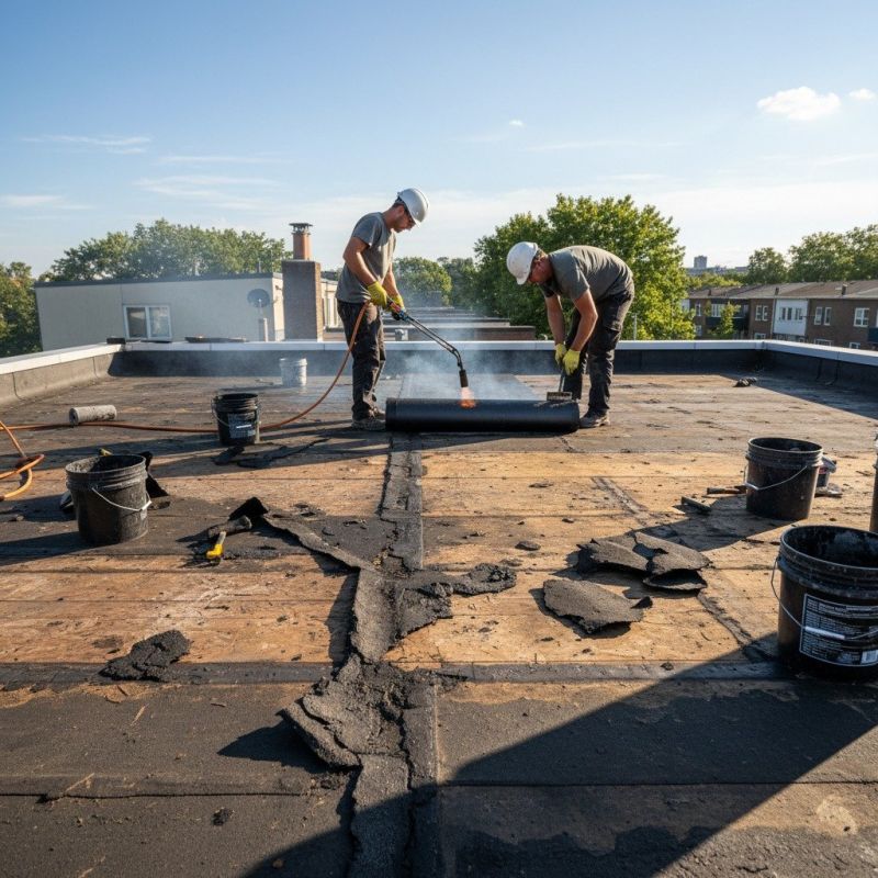 Single Ply Roof Repair in Ardmore, PA