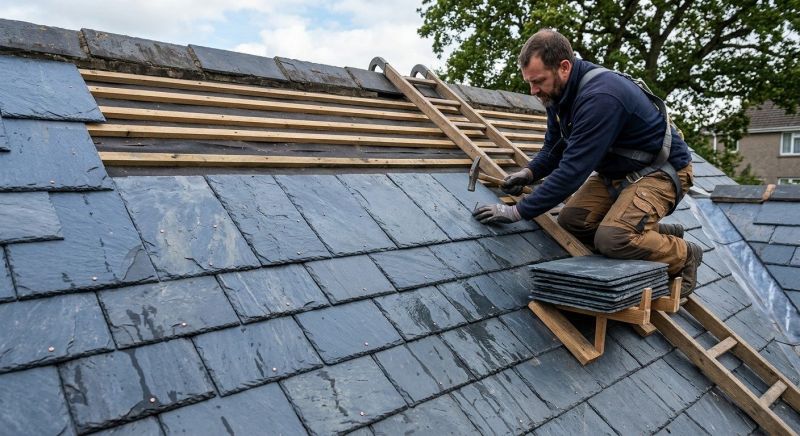 Slate Roof Construction in Broomall, PA