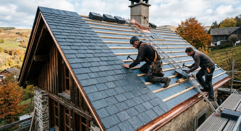 Slate Roof Installation in Hatboro, PA