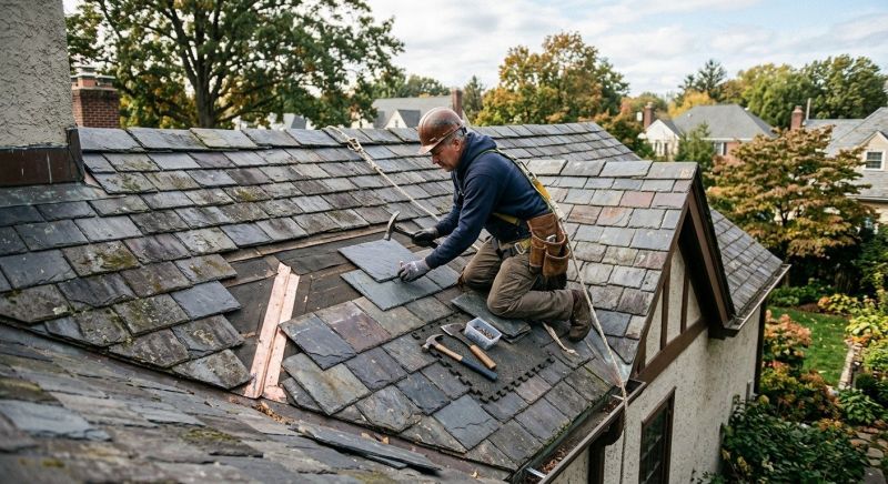 Slate Roof Repair in Norristown, PA