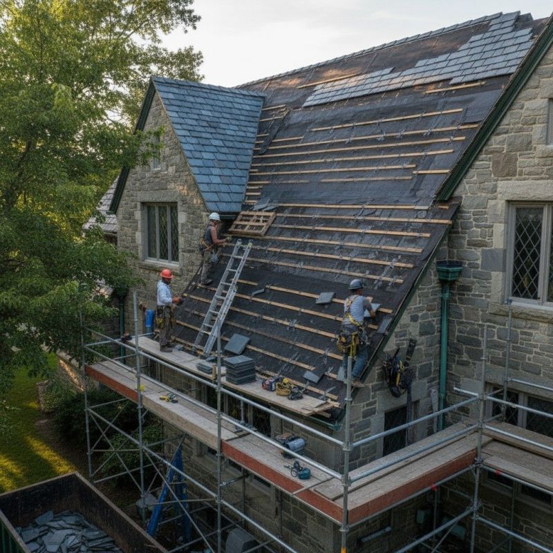 Slate Roof Replacement in Broomall, PA