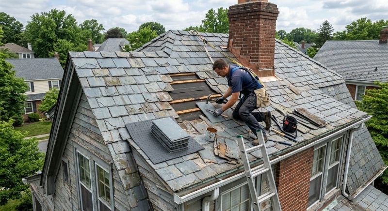Slate Shingles Repair in Moorestown, NJ