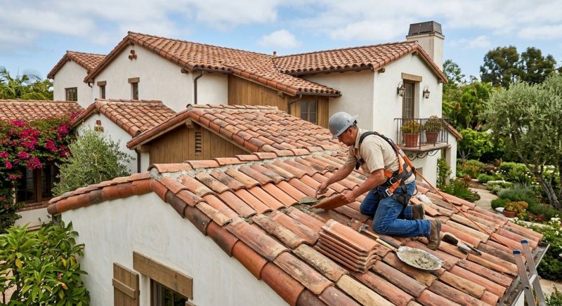 Spanish Tile Roof Repair in Ambler, PA