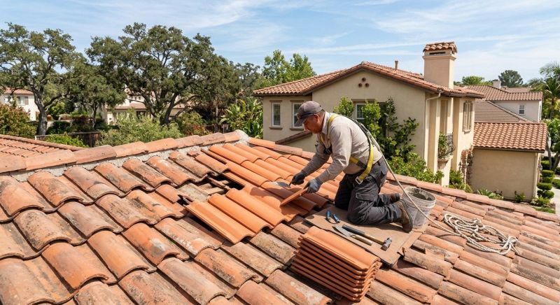 Spanish Tile Roof Repair in Ambler, PA