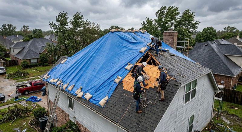 Storm Damage Roof Repair in Ardmore, PA