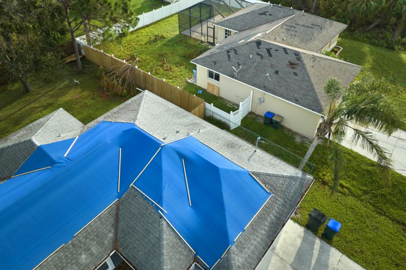 Storm Damage Roof Tarping in Ambler, PA
