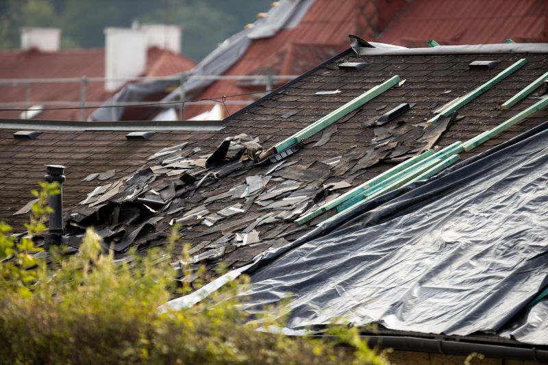 Storm Damage Roof Tarping in Ambler, PA