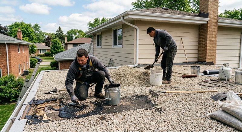 Tar And Gravel Roof Repair in Fairless Hills, PA