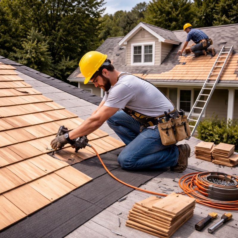 Wood Roofing Installation in Glenolden, PA