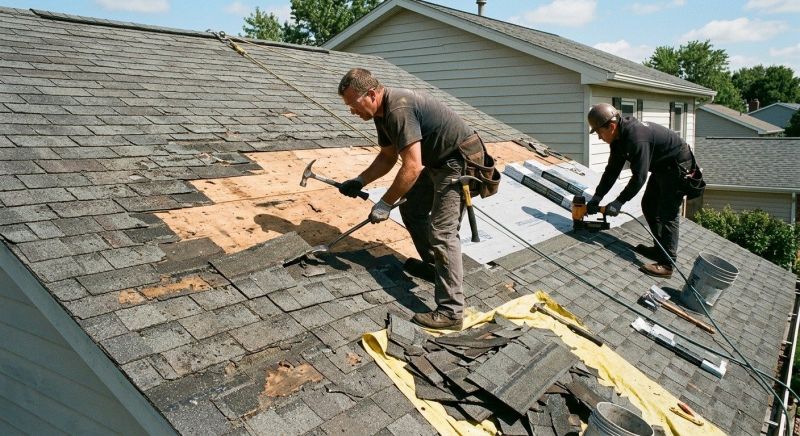 Damaged Roof Repair in Warminster, PA